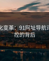 网络文化变革：91网址导航评论区失控的背后