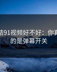 别再纠结91视频好不好：你真正要看的是弹幕开关