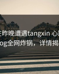 主持人在昨晚遭遇tangxin 心跳，糖心vlog全网炸锅，详情揭秘