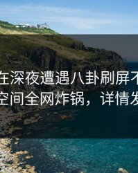 当事人在深夜遭遇八卦刷屏不断，秘语空间全网炸锅，详情发现